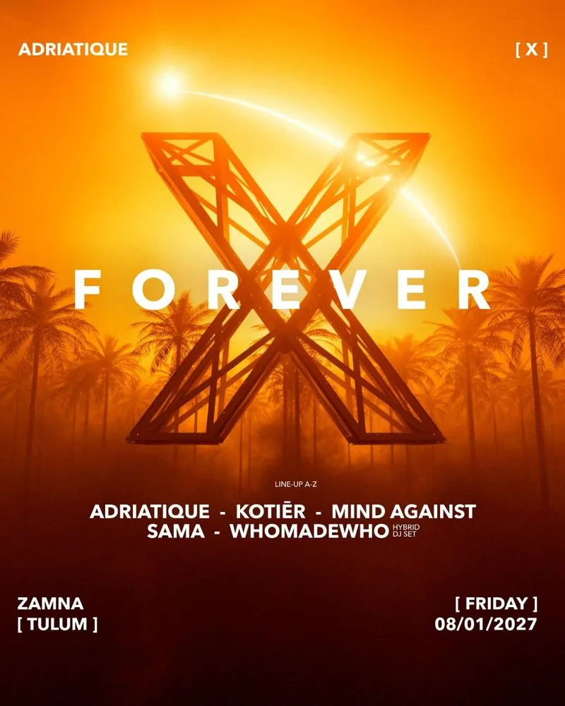 Adriatique presents X event artwork
