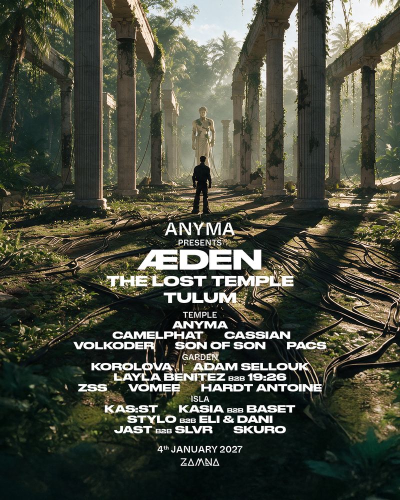 Anyma presents Æden event artwork