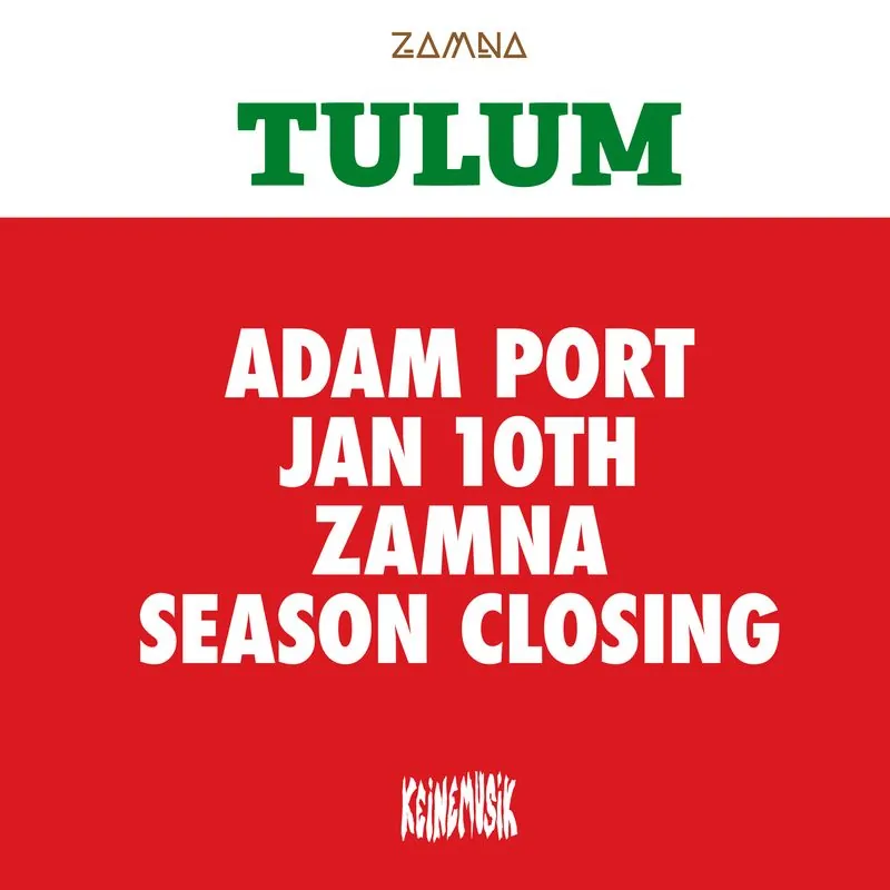 Adam Port at Zamna Tulum event artwork
