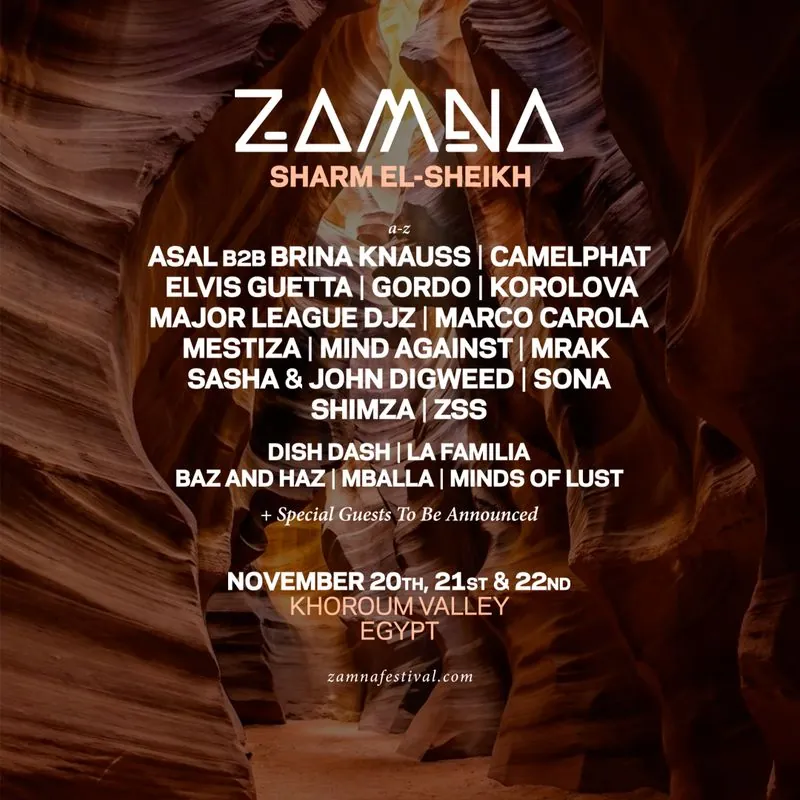 Zamna Sharm El-Sheikh event artwork