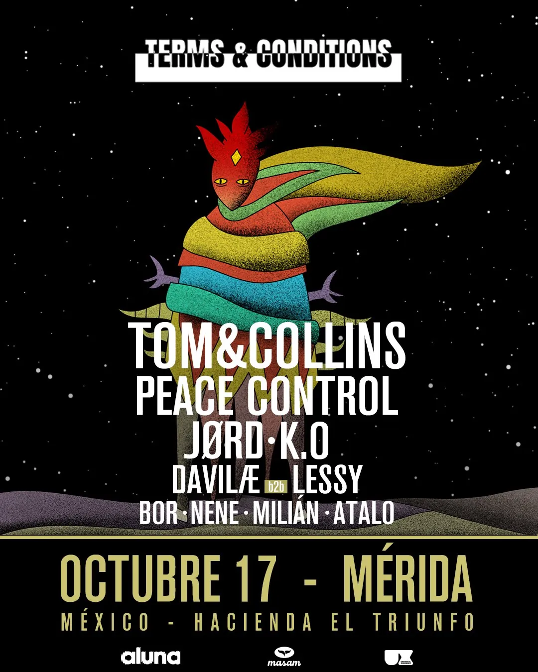 Terms & Conditions Mérida event artwork
