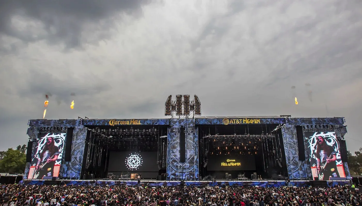 Hell and Heaven festival crowd in front of its main stage